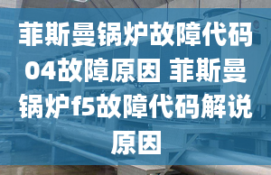 菲斯曼锅炉故障代码04故障原因 菲斯曼锅炉f5故障代码解说原因