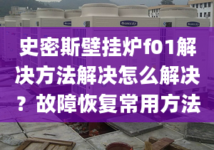 史密斯壁挂炉f01解决方法解决怎么解决？故障恢复常用方法