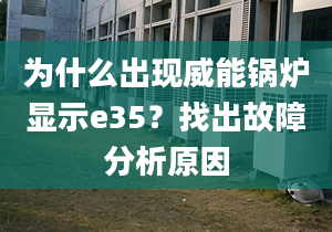 为什么出现威能锅炉显示e35？找出故障分析原因