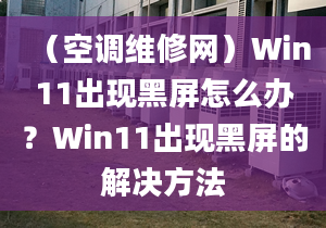 （空调维修网）Win11出现黑屏怎么办？Win11出现黑屏的解决方法