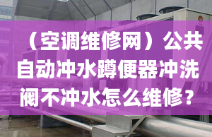 （空调维修网）公共自动冲水蹲便器冲洗阀不冲水怎么维修？