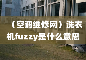 （空调维修网）洗衣机fuzzy是什么意思