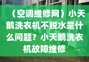 （空调维修网）小天鹅洗衣机不脱水是什么问题？小天鹅洗衣机故障维修