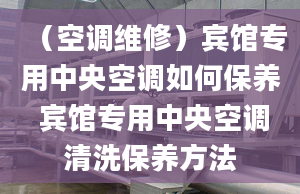 （空调维修）宾馆专用中央空调如何保养 宾馆专用中央空调清洗保养方法