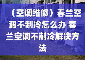 （空调维修）春兰空调不制冷怎么办 春兰空调不制冷解决方法