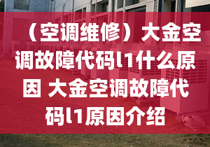 （空调维修）大金空调故障代码l1什么原因 大金空调故障代码l1原因介绍