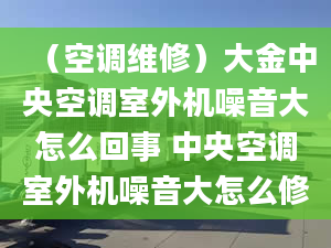 （空调维修）大金中央空调室外机噪音大怎么回事 中央空调室外机噪音大怎么修