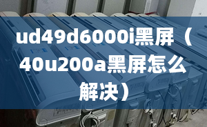 ud49d6000i黑屏（40u200a黑屏怎么解决）