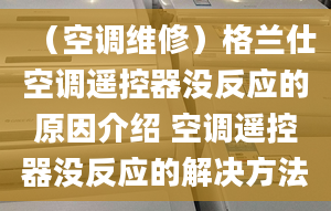 （空调维修）格兰仕空调遥控器没反应的原因介绍 空调遥控器没反应的解决方法