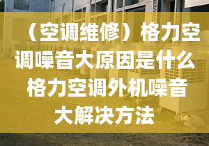 （空调维修）格力空调噪音大原因是什么 格力空调外机噪音大解决方法