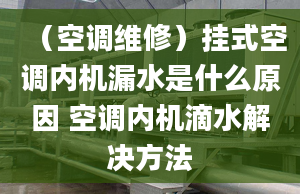 （空调维修）挂式空调内机漏水是什么原因 空调内机滴水解决方法