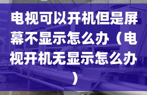 电视可以开机但是屏幕不显示怎么办（电视开机无显示怎么办）