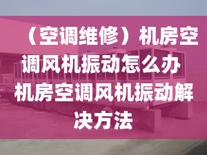 （空调维修）机房空调风机振动怎么办 机房空调风机振动解决方法