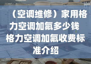 （空调维修）家用格力空调加氟多少钱 格力空调加氟收费标准介绍