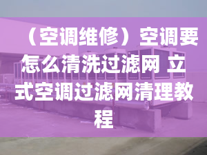 （空调维修）空调要怎么清洗过滤网 立式空调过滤网清理教程