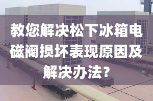 教您解决松下冰箱电磁阀损坏表现原因及解决办法？