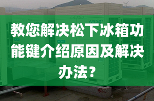 教您解决松下冰箱功能键介绍原因及解决办法？