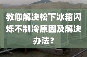 教您解决松下冰箱闪烁不制冷原因及解决办法？