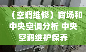 （空调维修）商场和中央空调分析 中央空调维护保养