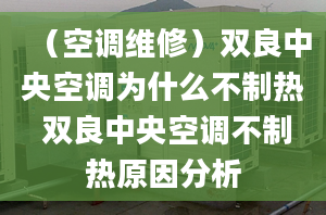 （空调维修）双良中央空调为什么不制热 双良中央空调不制热原因分析