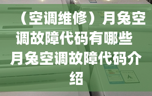 （空调维修）月兔空调故障代码有哪些 月兔空调故障代码介绍