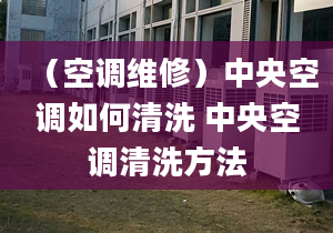 （空调维修）中央空调如何清洗 中央空调清洗方法