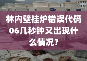 林内壁挂炉错误代码06几秒钟又出现什么情况？