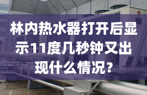 林内热水器打开后显示11度几秒钟又出现什么情况？