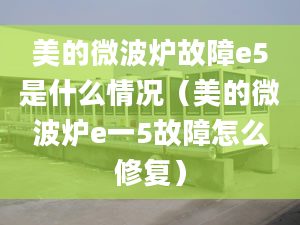 美的微波炉故障e5是什么情况（美的微波炉e一5故障怎么修复）