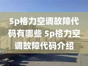 5p格力空调故障代码有哪些 5p格力空调故障代码介绍