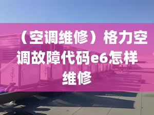 （空调维修）格力空调故障代码e6怎样维修