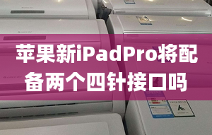 苹果新iPadPro将配备两个四针接口吗