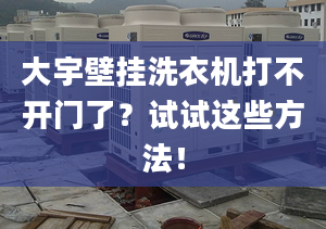 大宇壁挂洗衣机打不开门了？试试这些方法！