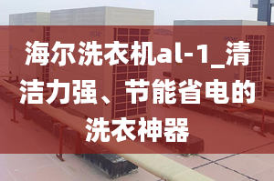 海尔洗衣机al-1_清洁力强、节能省电的洗衣神器