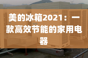 美的冰箱2021：一款高效节能的家用电器