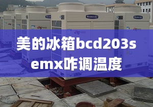 美的冰箱bcd203semx咋调温度