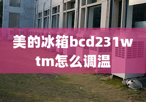 美的冰箱bcd231wtm怎么调温