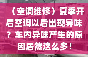 （空调维修）夏季开启空调以后出现异味？车内异味产生的原因居然这么多！