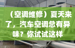 （空调维修）夏天来了，汽车空调总有异味？你试试这样