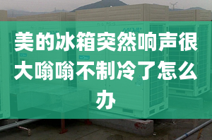 美的冰箱突然响声很大嗡嗡不制冷了怎么办