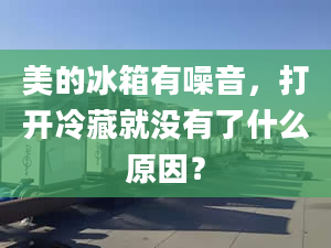 美的冰箱有噪音，打开冷藏就没有了什么原因？