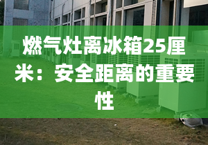 燃气灶离冰箱25厘米：安全距离的重要性