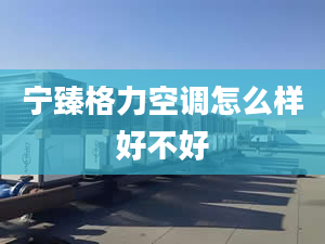 宁臻格力空调怎么样好不好