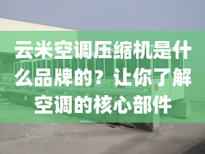 云米空调压缩机是什么品牌的？让你了解空调的核心部件