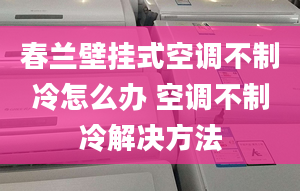 春兰壁挂式空调不制冷怎么办 空调不制冷解决方法