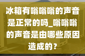 冰箱有嗡嗡嗡的声音是正常的吗_嗡嗡嗡的声音是由哪些原因造成的？