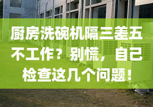 厨房洗碗机隔三差五不工作？别慌，自己检查这几个问题！