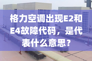 格力空调出现E2和E4故障代码，是代表什么意思？