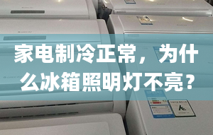 家电制冷正常，为什么冰箱照明灯不亮？