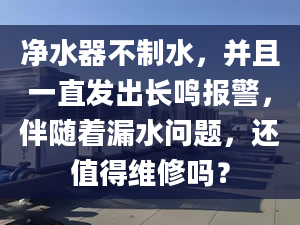 净水器不制水，并且一直发出长鸣报警，伴随着漏水问题，还值得维修吗？